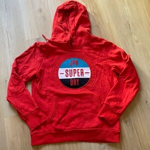 Superdry red hoodie